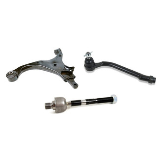 Mevotech® - Supreme™ Front Driver Side Lower Control Arm and Tie Rod End Kit