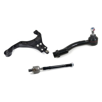 Mevotech® - Supreme™ Front Driver Side Lower Control Arm and Tie Rod End Kit