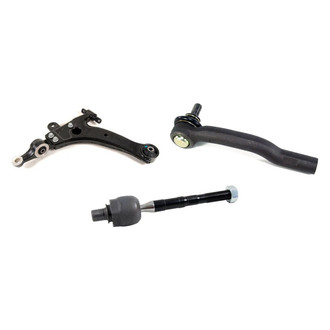 Mevotech® - Supreme™ Front Driver Side Lower Control Arm and Tie Rod End Kit