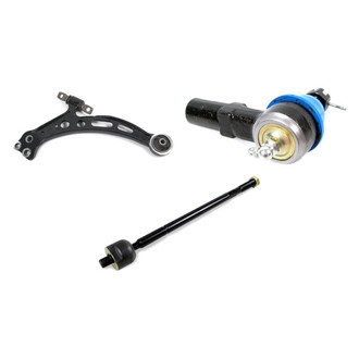 Mevotech® - Supreme™ Front Driver Side Lower Control Arm and Tie Rod End Kit