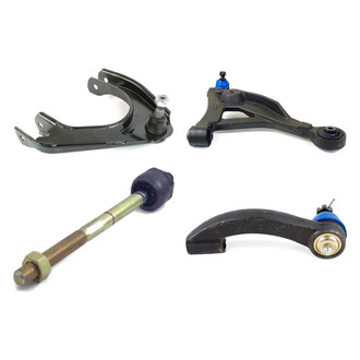 Mevotech® - Supreme™ Front Passenger Side Lower and Upper Control Arm with Ball Joint and Tie Rod End Kit