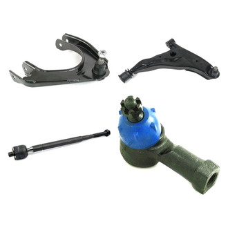 Mevotech® - Supreme™ Front Passenger Side Lower and Upper Control Arm with Ball Joint and Tie Rod End Kit