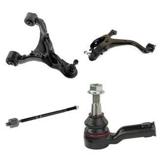 Mevotech® - Supreme™ Front Passenger Side Lower and Upper Control Arm with Ball Joint and Tie Rod End Kit