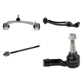 Mevotech® - Supreme™ Front Passenger Side Lower and Upper Control Arm with Ball Joint and Tie Rod End Kit