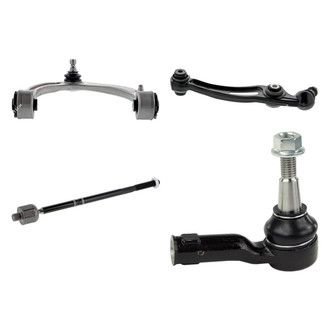 Mevotech® - Supreme™ Front Passenger Side Lower and Upper Control Arm with Ball Joint and Tie Rod End Kit