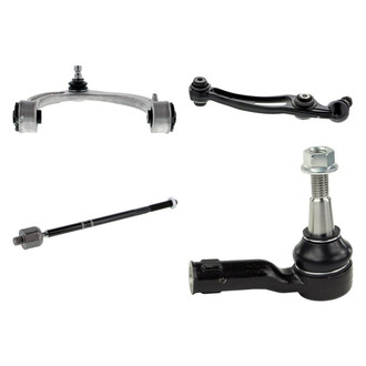 Mevotech® - Supreme™ Front Passenger Side Lower and Upper Control Arm with Ball Joint and Tie Rod End Kit