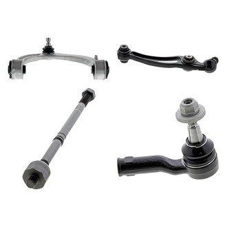 Mevotech® - Supreme™ Front Passenger Side Lower and Upper Control Arm with Ball Joint and Tie Rod End Kit