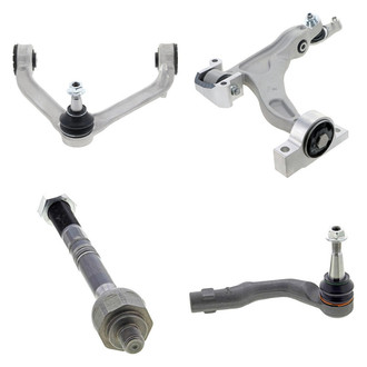 Mevotech® - Supreme™ Front Passenger Side Lower and Upper Control Arm with Ball Joint and Tie Rod End Kit