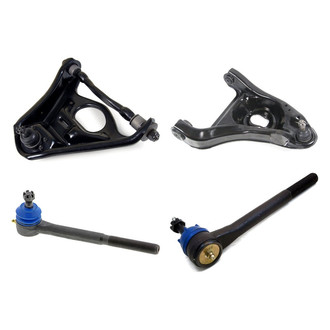 Mevotech® - Supreme™ Front Passenger Side Lower and Upper Control Arm with Ball Joint and Tie Rod End Kit