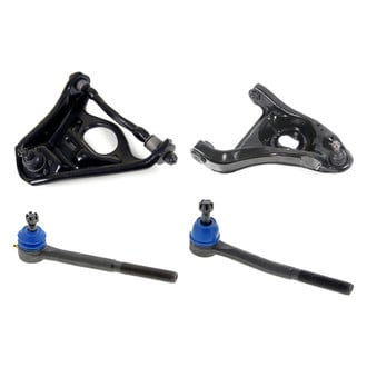 Mevotech® - Supreme™ Front Passenger Side Lower and Upper Control Arm with Ball Joint and Tie Rod End Kit