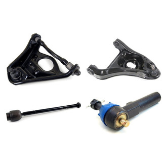 Mevotech® - Supreme™ Front Passenger Side Lower and Upper Control Arm with Ball Joint and Tie Rod End Kit