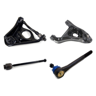 Mevotech® - Supreme™ Front Passenger Side Lower and Upper Control Arm with Ball Joint and Tie Rod End Kit