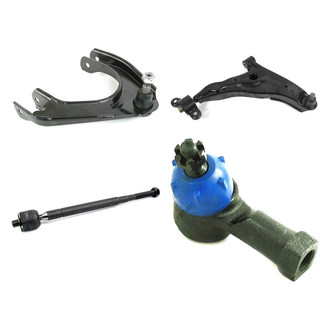 Mevotech® - Supreme™ Front Passenger Side Lower and Upper Control Arm with Ball Joint and Tie Rod End Kit