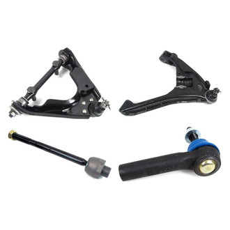 Mevotech® - Supreme™ Front Passenger Side Lower and Upper Control Arm with Ball Joint and Tie Rod End Kit
