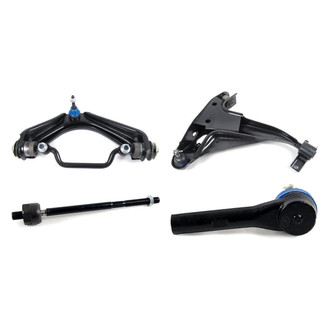 Mevotech® - Supreme™ Front Passenger Side Lower and Upper Control Arm with Ball Joint and Tie Rod End Kit