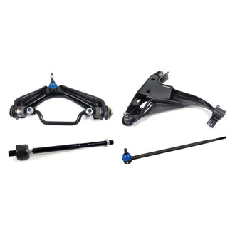 Mevotech® - Supreme™ Front Passenger Side Lower and Upper Control Arm with Ball Joint and Tie Rod End Kit
