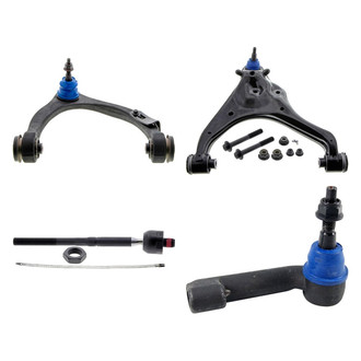Mevotech® - Supreme™ Front Passenger Side Lower and Upper Control Arm with Ball Joint and Tie Rod End Kit