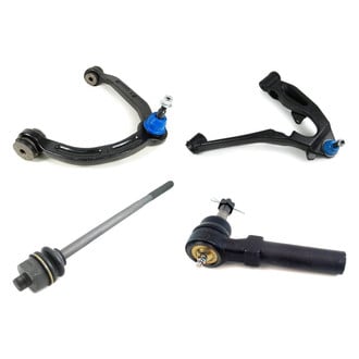 Mevotech® - Supreme™ Front Passenger Side Lower and Upper Control Arm with Ball Joint and Tie Rod End Kit