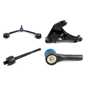 Mevotech® - Supreme™ Front Passenger Side Lower and Upper Control Arm with Ball Joint and Tie Rod End Kit