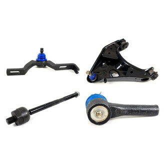 Mevotech® - Supreme™ Front Passenger Side Lower and Upper Control Arm with Ball Joint and Tie Rod End Kit