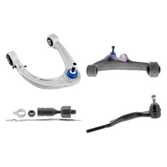 Mevotech® - Supreme™ Front Passenger Side Lower and Upper Control Arm with Ball Joint and Tie Rod End Kit