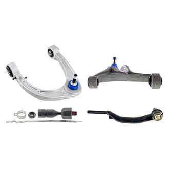Mevotech® - Supreme™ Front Passenger Side Lower and Upper Control Arm with Ball Joint and Tie Rod End Kit