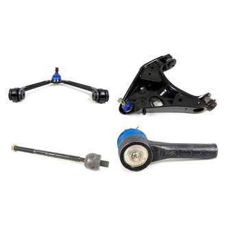 Mevotech® - Supreme™ Front Passenger Side Lower and Upper Control Arm with Ball Joint and Tie Rod End Kit
