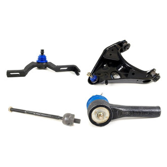 Mevotech® - Supreme™ Front Passenger Side Lower and Upper Control Arm with Ball Joint and Tie Rod End Kit