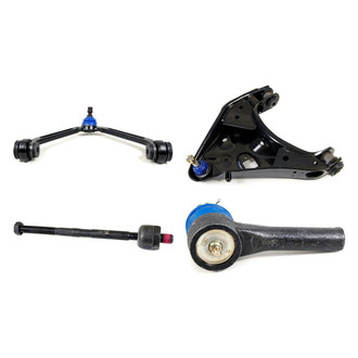 Mevotech® - Supreme™ Front Passenger Side Lower and Upper Control Arm with Ball Joint and Tie Rod End Kit
