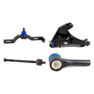 Mevotech® - Supreme™ Front Passenger Side Lower and Upper Control Arm with Ball Joint and Tie Rod End Kit