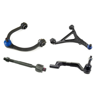 Mevotech® - Supreme™ Front Passenger Side Lower and Upper Control Arm with Ball Joint and Tie Rod End Kit