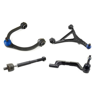 Mevotech® - Supreme™ Front Passenger Side Lower and Upper Control Arm with Ball Joint and Tie Rod End Kit