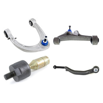 Mevotech® - Supreme™ Front Passenger Side Lower and Upper Control Arm with Ball Joint and Tie Rod End Kit