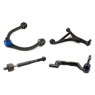 Mevotech® - Supreme™ Front Passenger Side Lower and Upper Control Arm with Ball Joint and Tie Rod End Kit