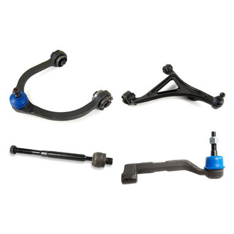 Mevotech® - Supreme™ Front Passenger Side Lower and Upper Control Arm with Ball Joint and Tie Rod End Kit
