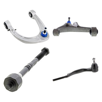 Mevotech® - Supreme™ Front Passenger Side Lower and Upper Control Arm with Ball Joint and Tie Rod End Kit