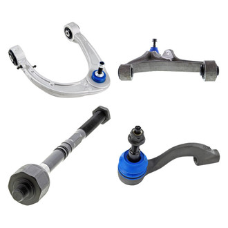 Mevotech® - Supreme™ Front Passenger Side Lower and Upper Control Arm with Ball Joint and Tie Rod End Kit