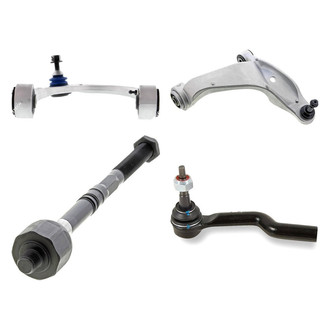 Mevotech® - Supreme™ Front Passenger Side Lower and Upper Control Arm with Ball Joint and Tie Rod End Kit
