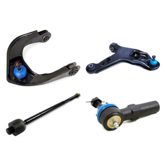 Mevotech® - Supreme™ Front Passenger Side Lower and Upper Control Arm with Ball Joint and Tie Rod End Kit