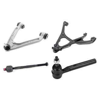 Mevotech® - Supreme™ Front Passenger Side Lower and Upper Control Arm with Ball Joint and Tie Rod End Kit