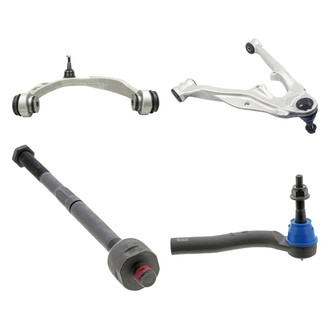 Mevotech® - Supreme™ Front Passenger Side Lower and Upper Control Arm with Ball Joint and Tie Rod End Kit