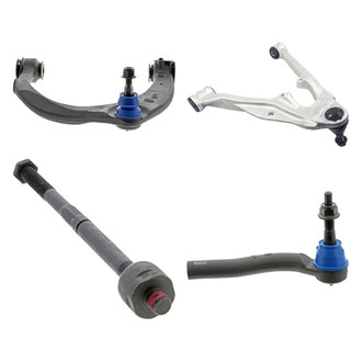 Mevotech® - Supreme™ Front Passenger Side Lower and Upper Control Arm with Ball Joint and Tie Rod End Kit