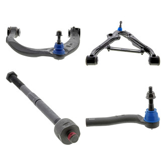 Mevotech® - Supreme™ Front Passenger Side Lower and Upper Control Arm with Ball Joint and Tie Rod End Kit