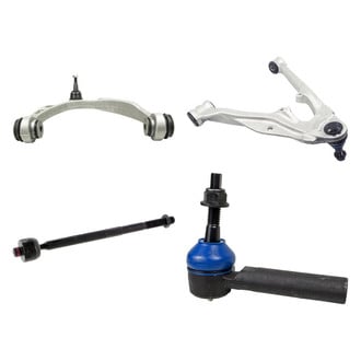 Mevotech® - Supreme™ Front Passenger Side Lower and Upper Control Arm with Ball Joint and Tie Rod End Kit