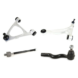 Mevotech® - Supreme™ Front Passenger Side Lower and Upper Control Arm with Ball Joint and Tie Rod End Kit
