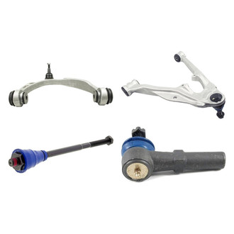 Mevotech® - Supreme™ Front Passenger Side Lower and Upper Control Arm with Ball Joint and Tie Rod End Kit