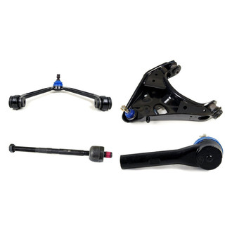 Mevotech® - Supreme™ Front Passenger Side Lower and Upper Control Arm with Ball Joint and Tie Rod End Kit