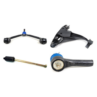 Mevotech® - Supreme™ Front Passenger Side Lower and Upper Control Arm with Ball Joint and Tie Rod End Kit