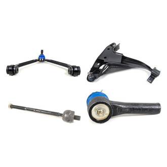 Mevotech® - Supreme™ Front Passenger Side Lower and Upper Control Arm with Ball Joint and Tie Rod End Kit