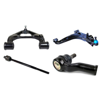Mevotech® - Supreme™ Front Passenger Side Lower and Upper Control Arm with Ball Joint and Tie Rod End Kit